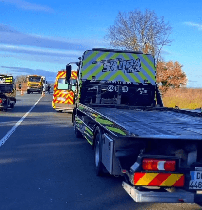Intervention Autoroute A9